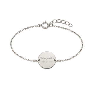 Bracelet personnalisable - Médaille ronde