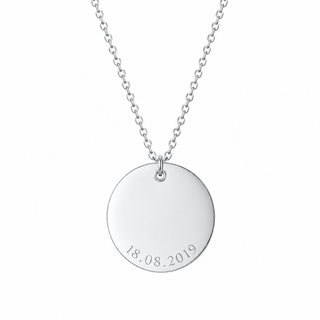 Collier personnalisable - Médaille ronde