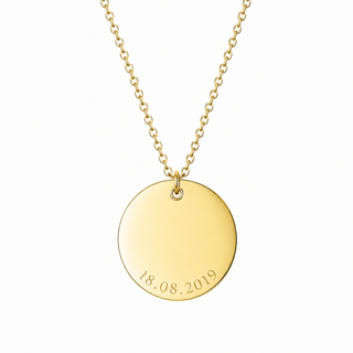 Collier personnalisable - Médaille ronde