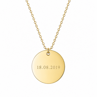 Collier personnalisable - Médaille ronde